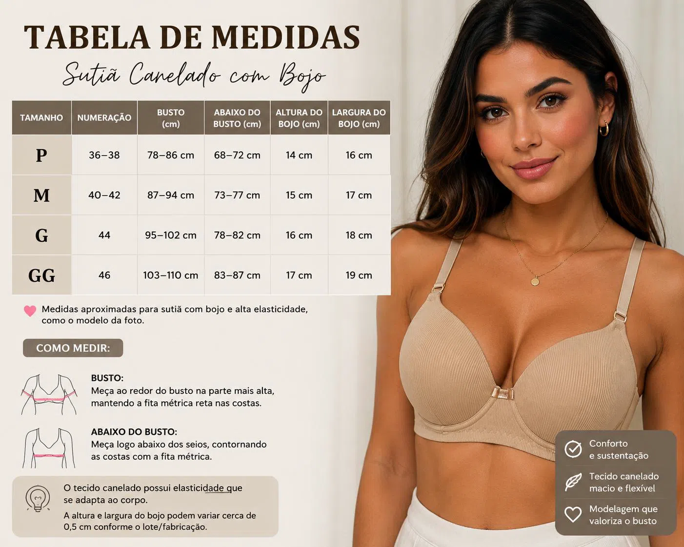 Tabela de medidas